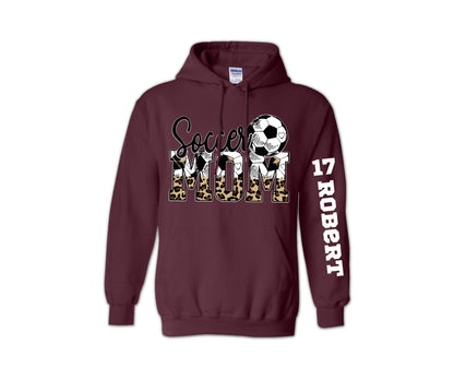Soccer Mom Sweatshirt, Custom Soccer Mom Hoodie, Your Name Soccer Sweatshirt-newamarketing
