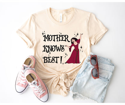 Tangled Mother Knows Best Shirt, Disney Mom Shirts, Disney Tangled Shirt-newamarketing