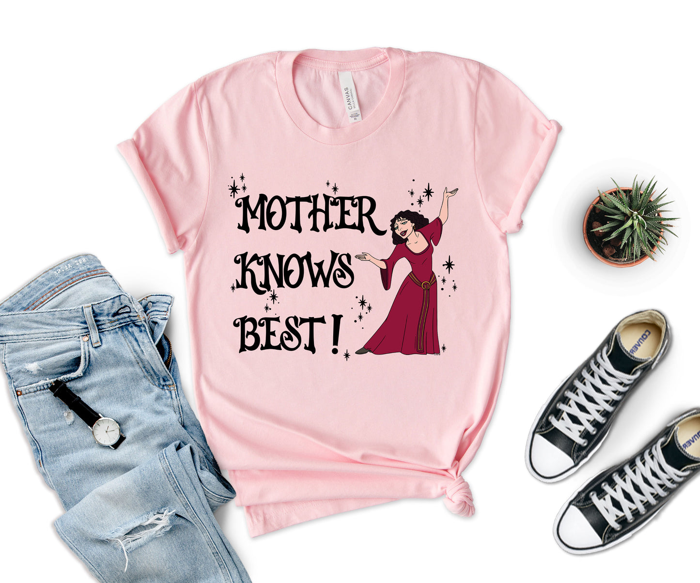 Tangled Mother Knows Best Shirt, Disney Mom Shirts, Disney Tangled Shirt-newamarketing