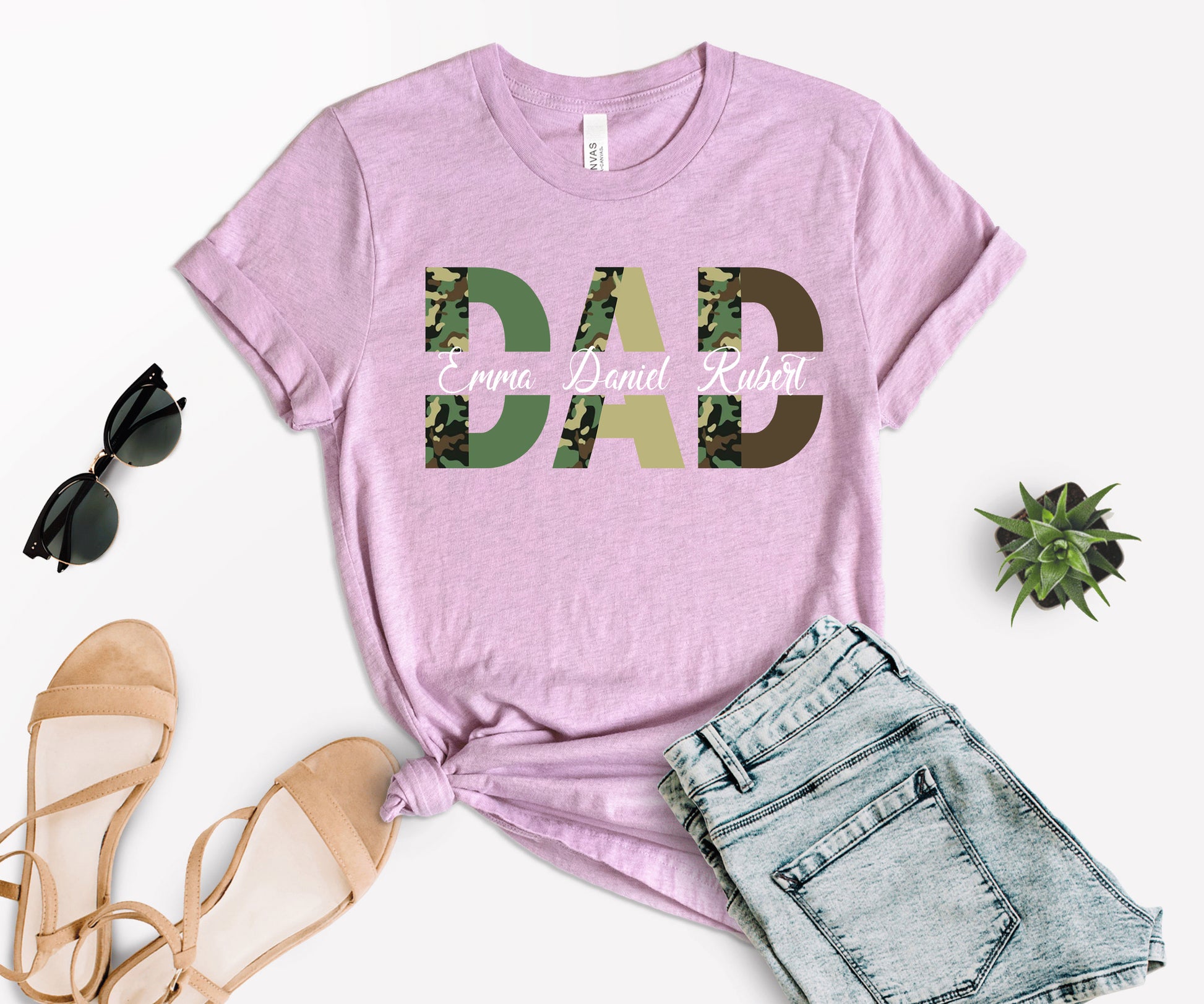 Custom Dad Shirt, Custom Kid's Names Papa Shirt, Father's Day Shirt-newamarketing