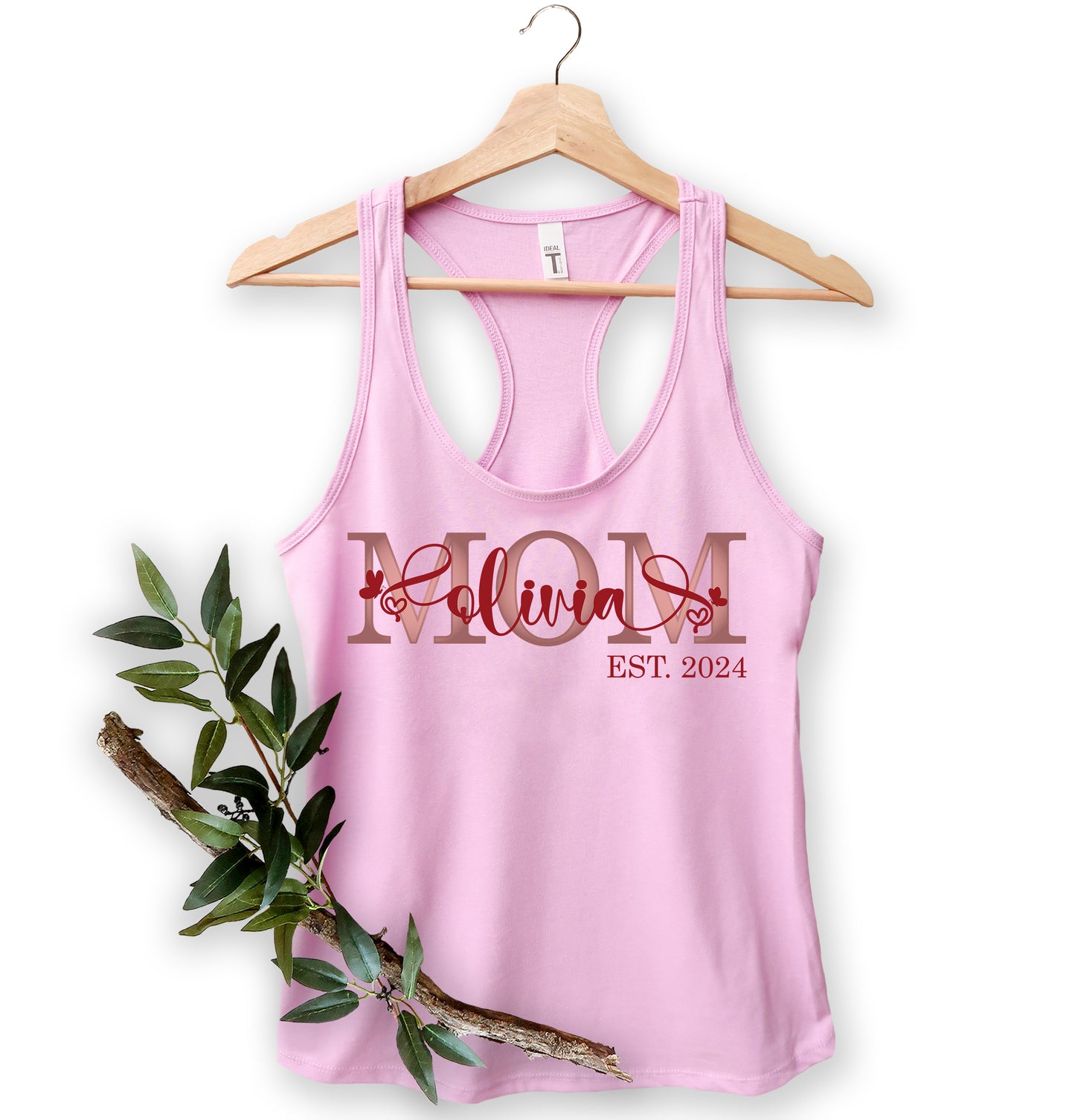 Custom Mother's Day Shirt, Mom Est Shirt, Customized Mom Shirt-newamarketing