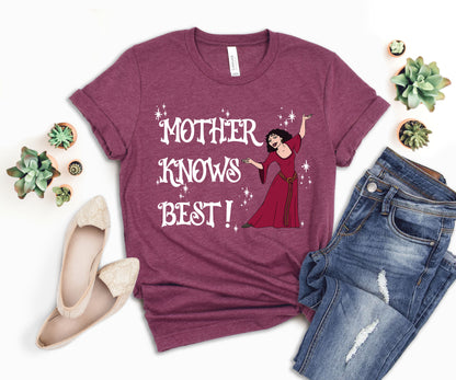 Tangled Mother Knows Best Shirt, Disney Mom Shirts, Disney Tangled Shirt-newamarketing