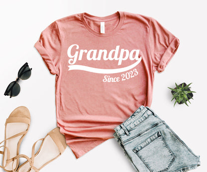 Custom Grandpa Since Shirt, Custom Fathers Day Shirt, Grandpa Shirt-newamarketing