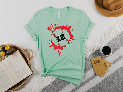Personalized Baseball Mom Shirt, Baseball Numbers Shirt, Baseball Mom Shirt-newamarketing
