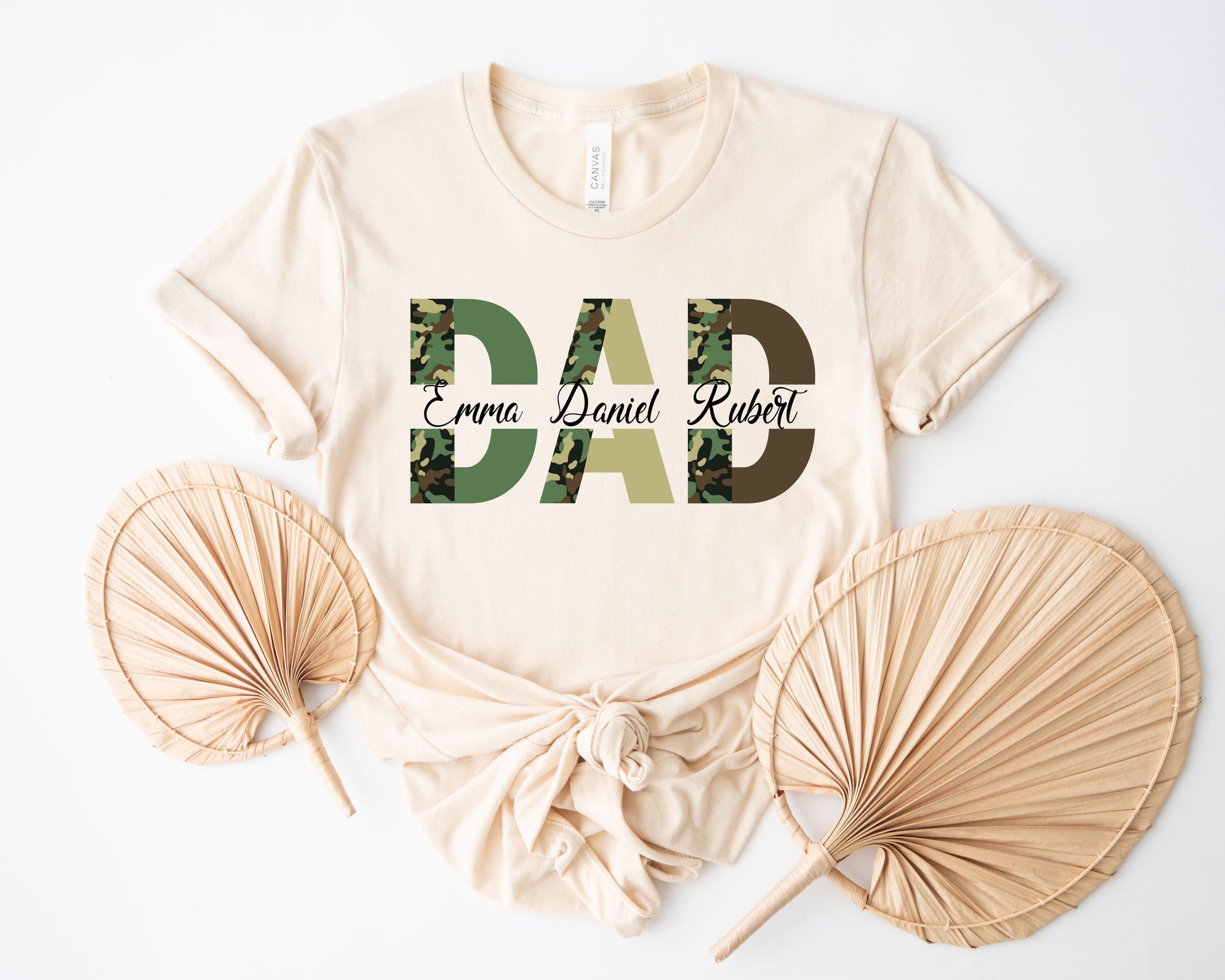 Custom Dad Shirt, Custom Kid's Names Papa Shirt, Father's Day Shirt-newamarketing