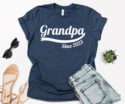 Custom Grandpa Since Shirt, Custom Fathers Day Shirt, Grandpa Shirt-newamarketing