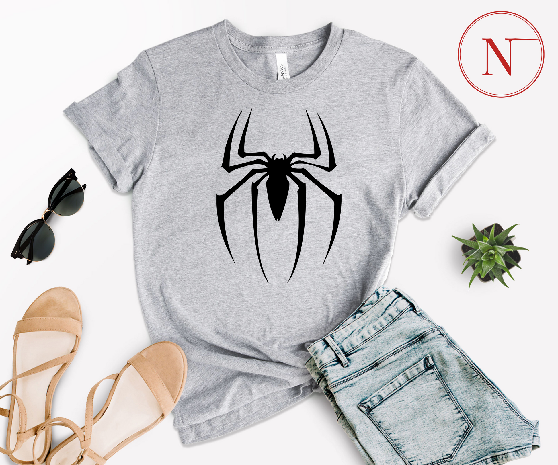 Newa Marketing- Spider Lover Shirt, Funny Superhero Shirt, Dad Son Matching T-Shirt, Spider Birthday Shirt, Toddler Birthday Shirt, Gift For Spider Lover, Mickey Ghost Skateboarding Shirt, Halloween, family, Mickey and Friends, matching, t-shirts, Made in the USA, high-quality, cotton, graphic tee, Disney,characters, mom, dad, kids, trip, Disneyland, spooky, adult, youth, toddler, baby onesie