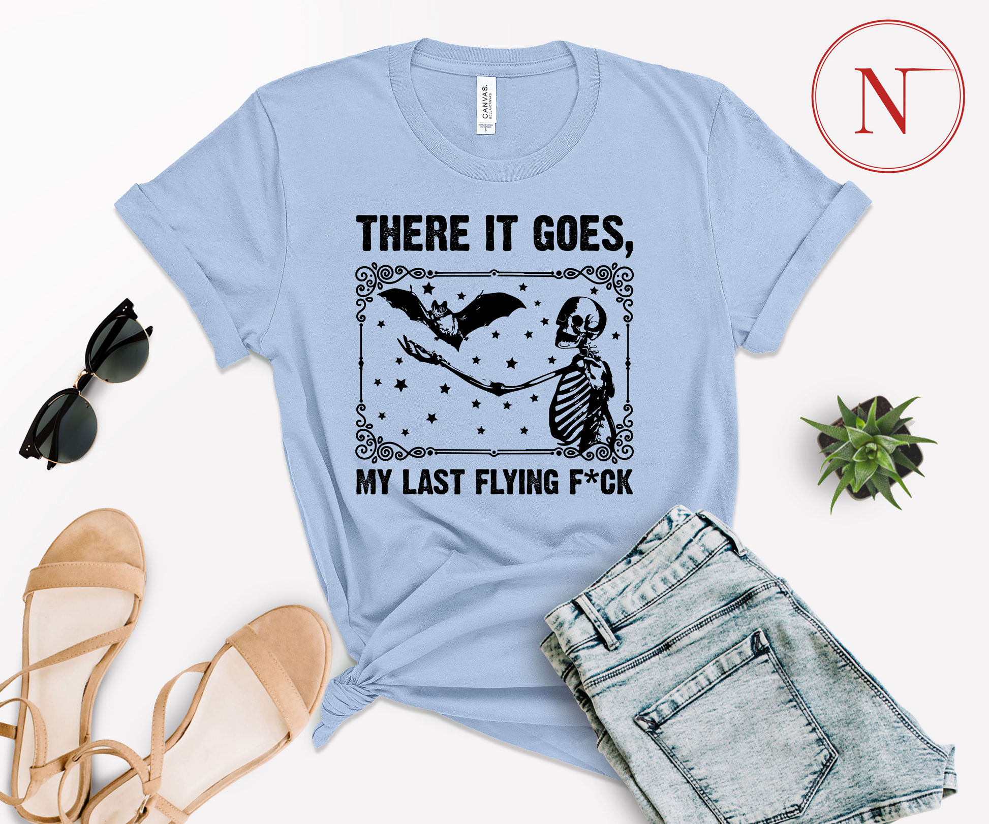 There It Goes My Last Flying Fuck Shirt, Sarcastic Skeleton T-Shirt Funny Sayings Tee, Disney, Halloween, Party, Shirt, Disney World, Tee, Maleficent, Graphic, T-Shirt, high-quality, Made in the USA, mom, mother, father, dad, family, cotton, holiday, trip, vacation, adult, youth, toddler shirt, baby onesie, kids- newamarketing, ewa marketing, DTF Printing, DTF Delaware, DTF Transfer By Size