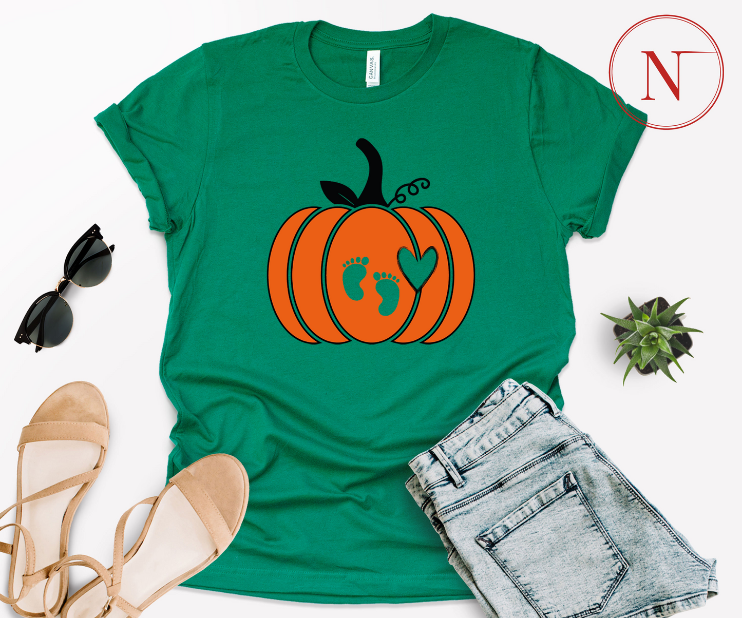 Pumpkin Shirt, Halloween Costume, Pumpkin Spice Gender Reveal, Mom T-Shirt