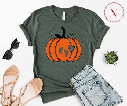 Pumpkin Shirt, Halloween Costume, Pumpkin Spice Gender Reveal, Mom T-Shirt