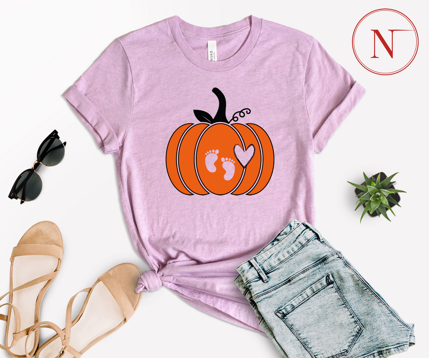 Pumpkin Shirt, Halloween Costume, Pumpkin Spice Gender Reveal, Mom T-Shirt