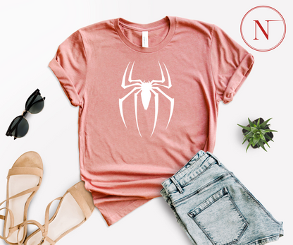 Newa Marketing- Spider Lover Shirt, Funny Superhero Shirt, Dad Son Matching T-Shirt, Spider Birthday Shirt, Toddler Birthday Shirt, Gift For Spider Lover, Mickey Ghost Skateboarding Shirt, Halloween, family, Mickey and Friends, matching, t-shirts, Made in the USA, high-quality, cotton, graphic tee, Disney,characters, mom, dad, kids, trip, Disneyland, spooky, adult, youth, toddler, baby onesie