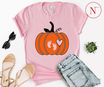 Pumpkin Shirt, Halloween Costume, Pumpkin Spice Gender Reveal, Mom T-Shirt