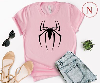 Newa Marketing- Spider Lover Shirt, Funny Superhero Shirt, Dad Son Matching T-Shirt, Spider Birthday Shirt, Toddler Birthday Shirt, Gift For Spider Lover, Mickey Ghost Skateboarding Shirt, Halloween, family, Mickey and Friends, matching, t-shirts, Made in the USA, high-quality, cotton, graphic tee, Disney,characters, mom, dad, kids, trip, Disneyland, spooky, adult, youth, toddler, baby onesie