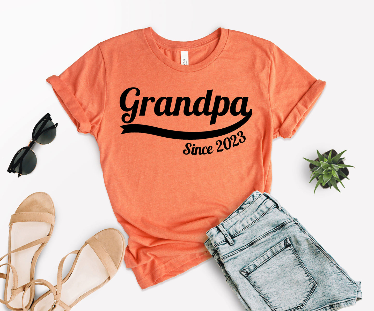 Custom Grandpa Since Shirt, Custom Fathers Day Shirt, Grandpa Shirt-newamarketing