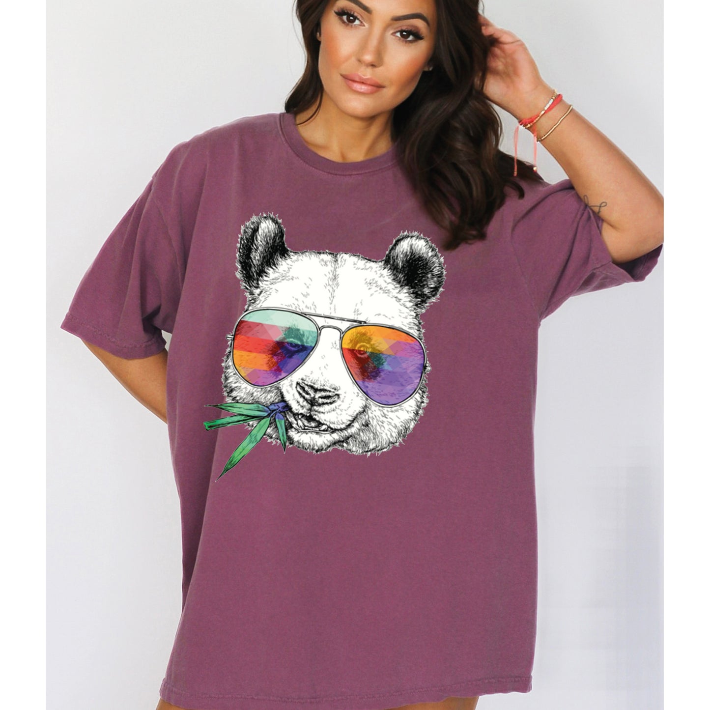 Panda Shirt, Cute Panda Shirt, Comfort Colors T-Shirts-newamarketing