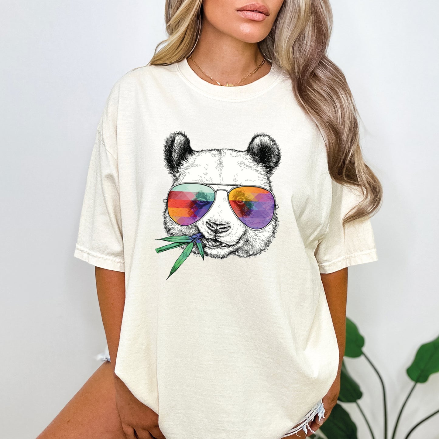 Panda Shirt, Cute Panda Shirt, Comfort Colors T-Shirts-newamarketing