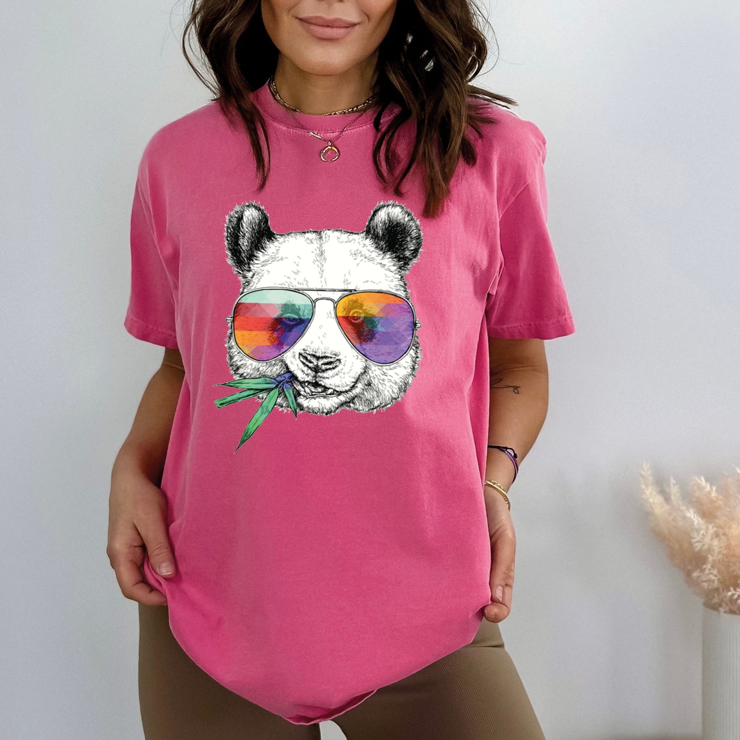 Panda Shirt, Cute Panda Shirt, Comfort Colors T-Shirts-newamarketing