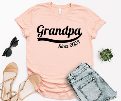 Custom Grandpa Since Shirt, Custom Fathers Day Shirt, Grandpa Shirt-newamarketing