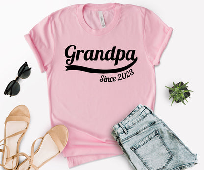 Custom Grandpa Since Shirt, Custom Fathers Day Shirt, Grandpa Shirt-newamarketing