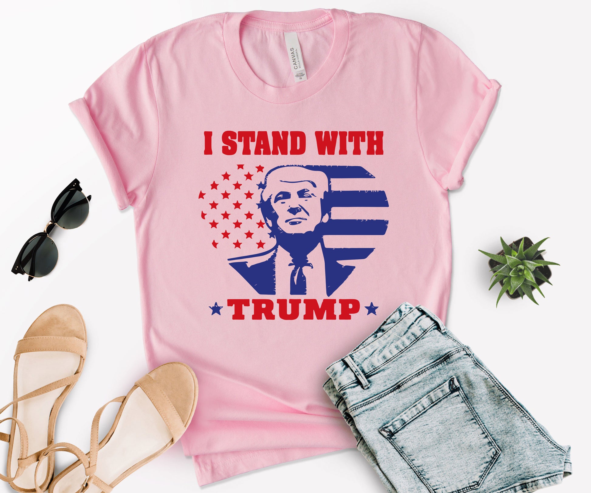 I Stand with Trump Shirt, Political Shirt, Trump Shirt-newamarketing