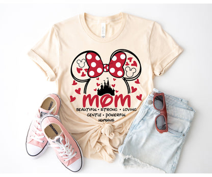 Disney Mom Shirt, Beautiful Words About Mom Shirt, Minnie Mom Shirt-newamarketing