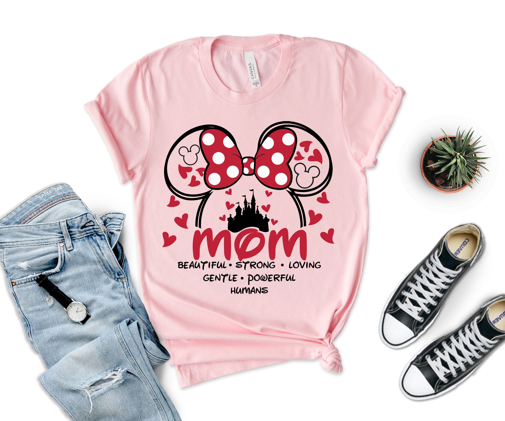 Disney Mom Shirt, Beautiful Words About Mom Shirt, Minnie Mom Shirt-newamarketing