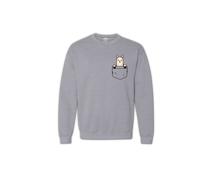 Pocket Llama Sweatshirt, Llama Sweater, Llama Hoodies-newamarketing