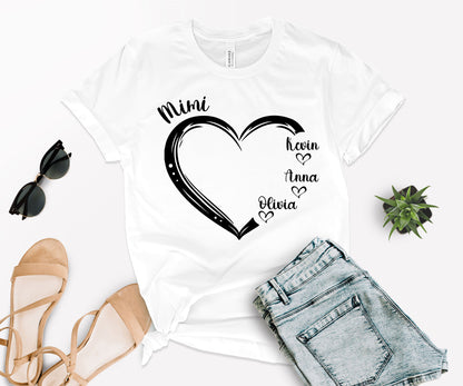 Custom Mimi Shirt, Mimi Heart Shirt, Custom Mother's Day Shirt-newamarketing