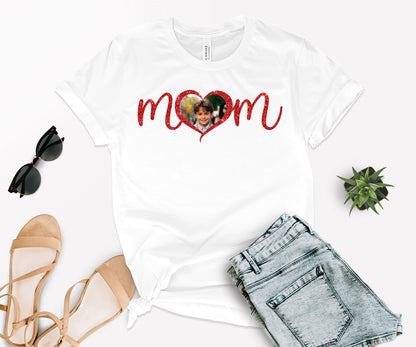 Custom Photo Mom Shirt, Mother Day Photo Shirt, Custom Mama Shirts-newamarketing