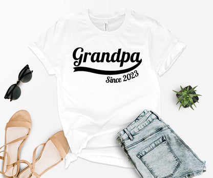 Custom Grandpa Since Shirt, Custom Fathers Day Shirt, Grandpa Shirt-newamarketing