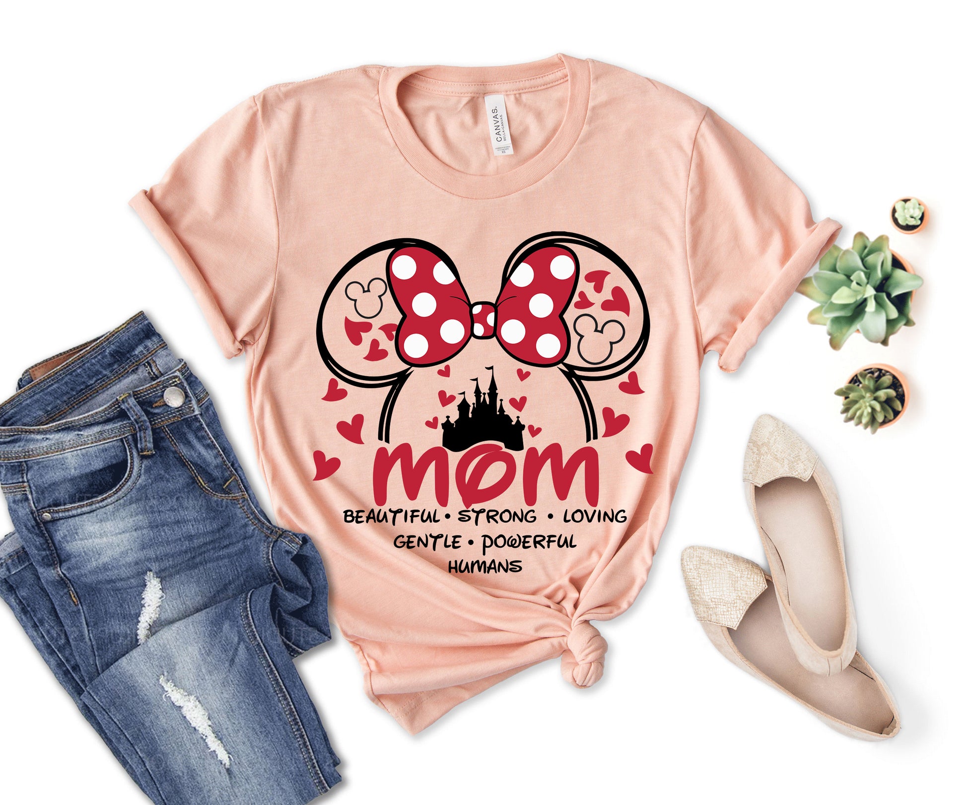 Disney Mom Shirt, Beautiful Words About Mom Shirt, Minnie Mom Shirt-newamarketing