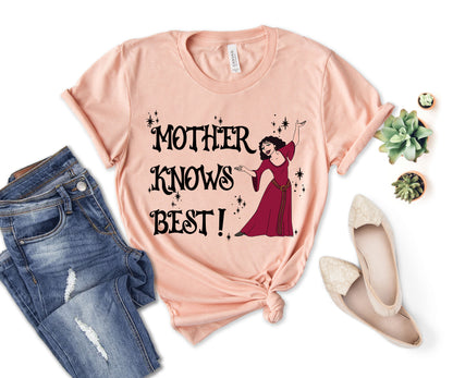 Tangled Mother Knows Best Shirt, Disney Mom Shirts, Disney Tangled Shirt-newamarketing